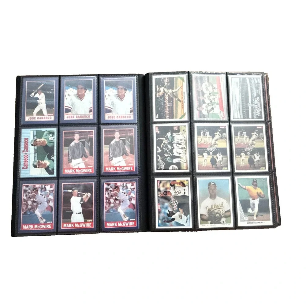 Nolan Ryan Baseball Card Lot Canseco McGwire Binder 80s 90s 360 Cards